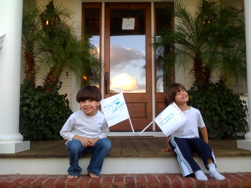 boys-welcoming-grammie-and-poppy-to-our-house