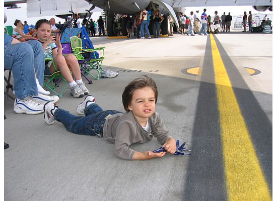Colin on tarmac